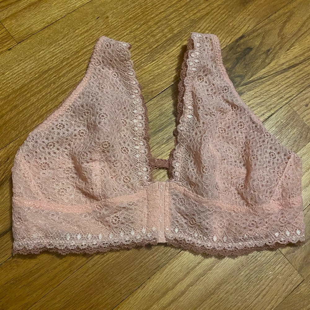 Pink Secret Treasures Intimates Unlined Bralette with Open Back -  Size XL
